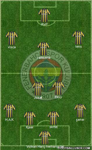 Fenerbahçe SK Formation 2017
