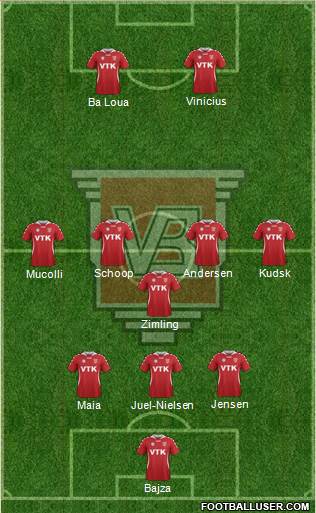Vejle Boldklub Formation 2017