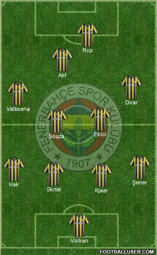 Fenerbahçe SK Formation 2017