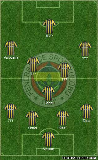 Fenerbahçe SK Formation 2017