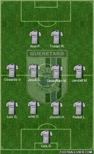 Club de Fútbol Gallos Blancos Formation 2017