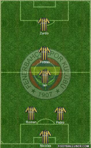 Fenerbahçe SK Formation 2017