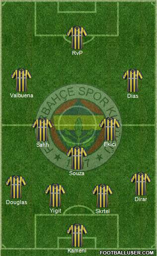 Fenerbahçe SK Formation 2017