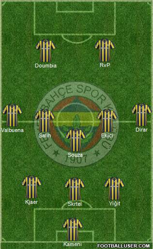 Fenerbahçe SK Formation 2017