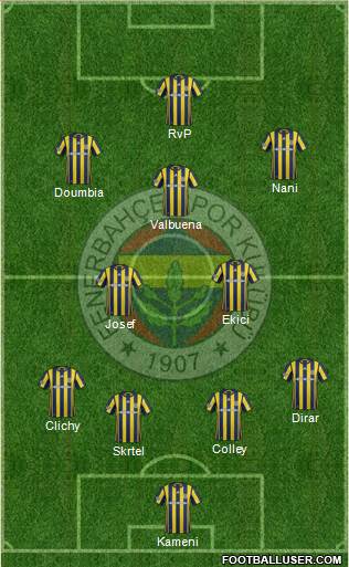 Fenerbahçe SK Formation 2017
