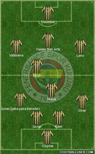Fenerbahçe SK Formation 2017