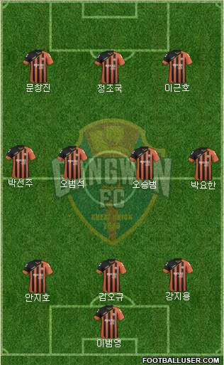 Gangwon FC Formation 2017
