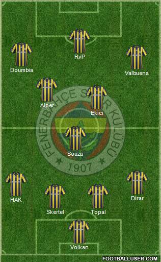 Fenerbahçe SK Formation 2017