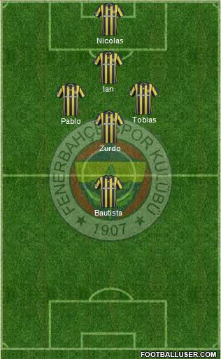 Fenerbahçe SK Formation 2017