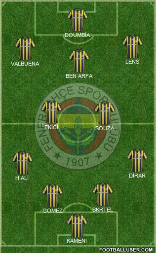 Fenerbahçe SK Formation 2017