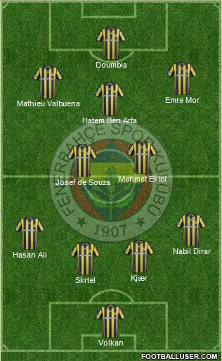 Fenerbahçe SK Formation 2017