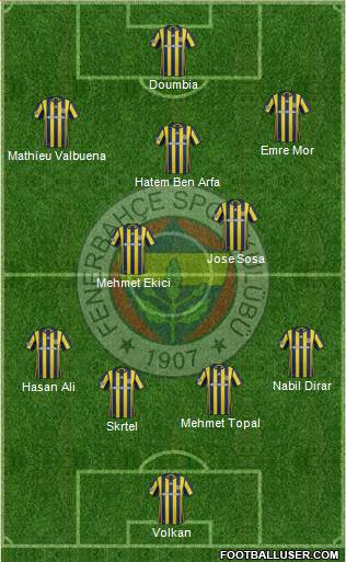 Fenerbahçe SK Formation 2017