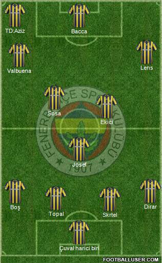 Fenerbahçe SK Formation 2017