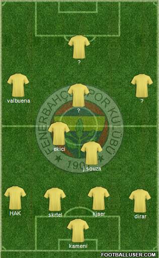 Fenerbahçe SK Formation 2017