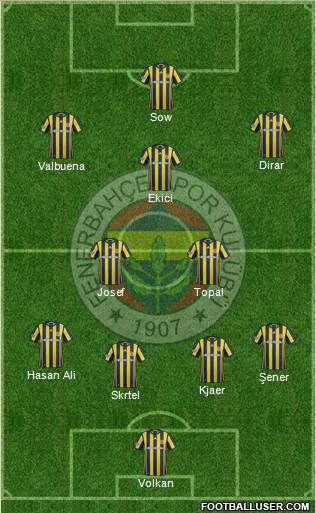 Fenerbahçe SK Formation 2017