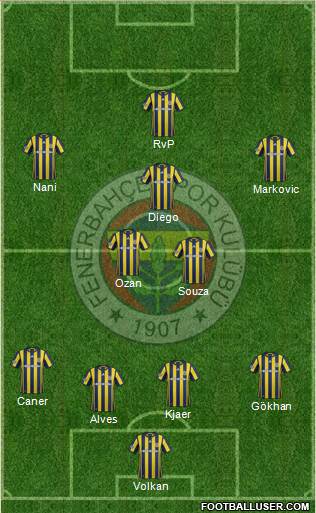 Fenerbahçe SK Formation 2017
