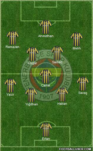Fenerbahçe SK Formation 2017