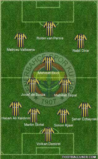 Fenerbahçe SK Formation 2017