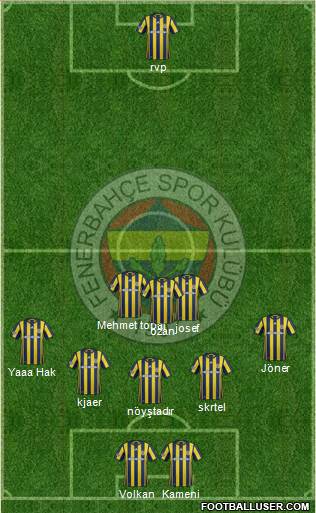 Fenerbahçe SK Formation 2017