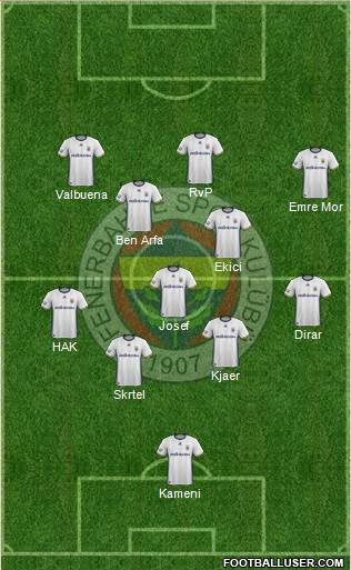 Fenerbahçe SK Formation 2017