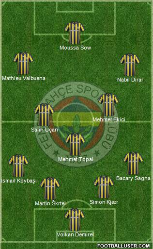 Fenerbahçe SK Formation 2017