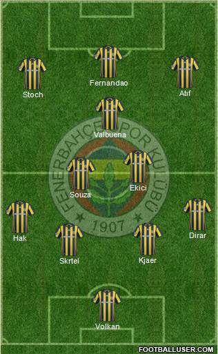 Fenerbahçe SK Formation 2017