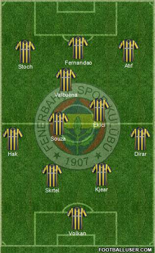 Fenerbahçe SK Formation 2017