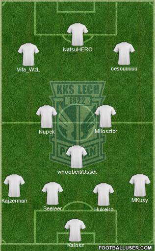 Lech Poznan football formation