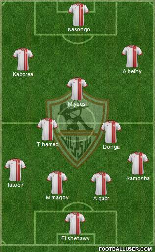 Zamalek Sporting Club Formation 2017