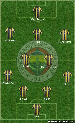 Fenerbahçe SK Formation 2017