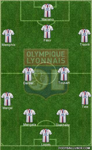 Olympique Lyonnais Formation 2017
