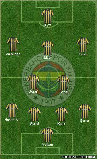Fenerbahçe SK Formation 2017