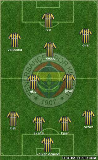 Fenerbahçe SK Formation 2017