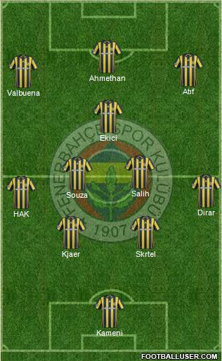 Fenerbahçe SK Formation 2017