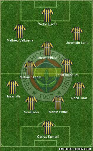 Fenerbahçe SK Formation 2017