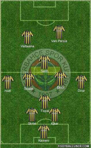 Fenerbahçe SK Formation 2017