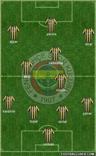 Fenerbahçe SK Formation 2017