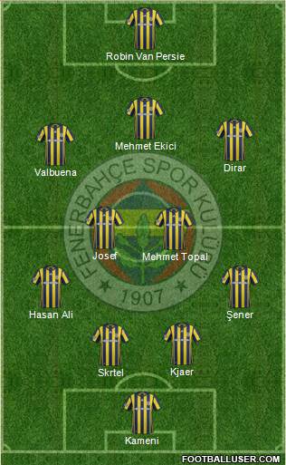 Fenerbahçe SK Formation 2017