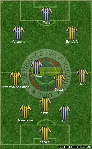 Fenerbahçe SK Formation 2017