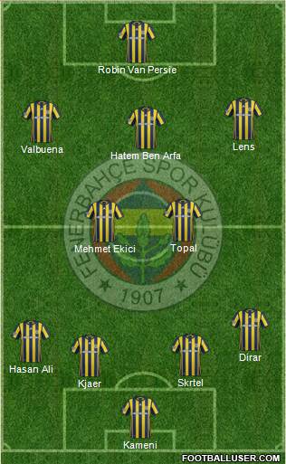 Fenerbahçe SK Formation 2017
