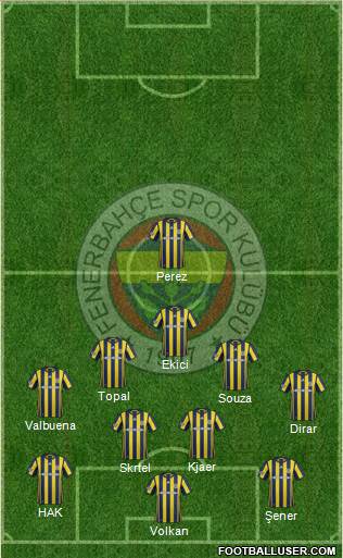 Fenerbahçe SK Formation 2017