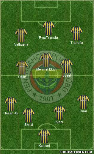 Fenerbahçe SK Formation 2017