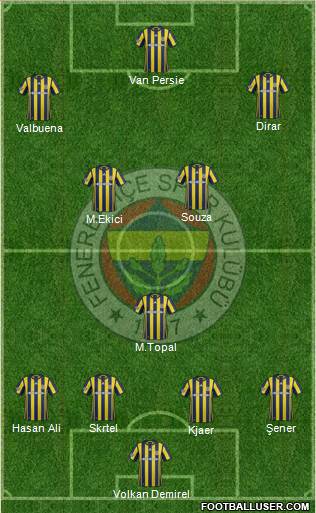 Fenerbahçe SK Formation 2017