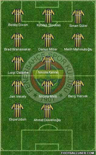 Fenerbahçe SK Formation 2017