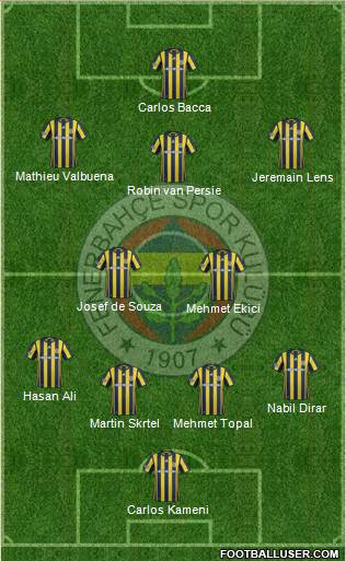 Fenerbahçe SK Formation 2017