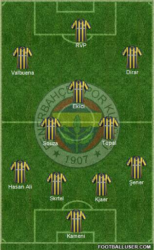 Fenerbahçe SK Formation 2017