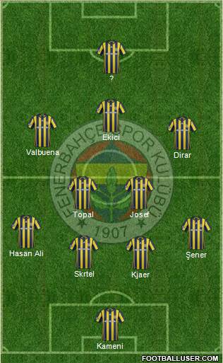 Fenerbahçe SK Formation 2017