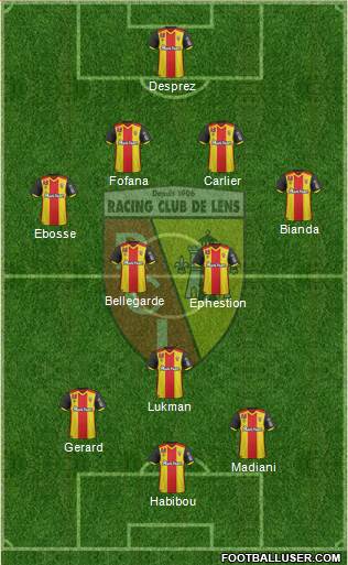 Racing Club de Lens Formation 2017