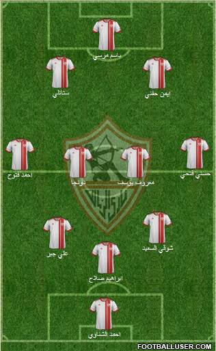 Zamalek Sporting Club Formation 2017