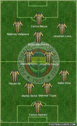 Fenerbahçe SK Formation 2017